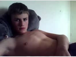 cute Dutch teen wanks and cums